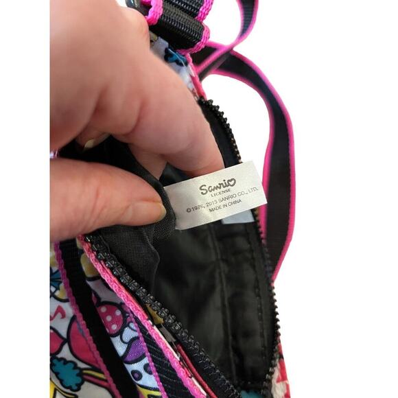 Hello Kitty Sanrio Clouds Purple Crossbody Mouse Squirrel Zippers Bag Purse 2013 - Picture 8 of 9